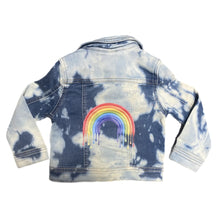 Load image into Gallery viewer, Graphic Bleached Out Denim Jacket