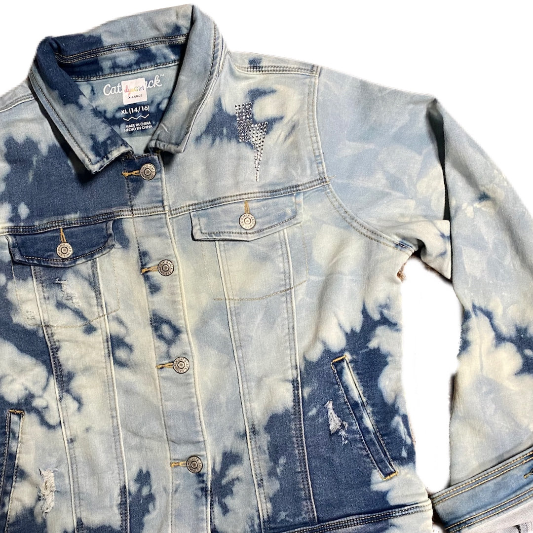 After Dark Bleached Out Youth Denim Jacket