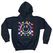 Load image into Gallery viewer, Checkerboard Smiley Hoodie
