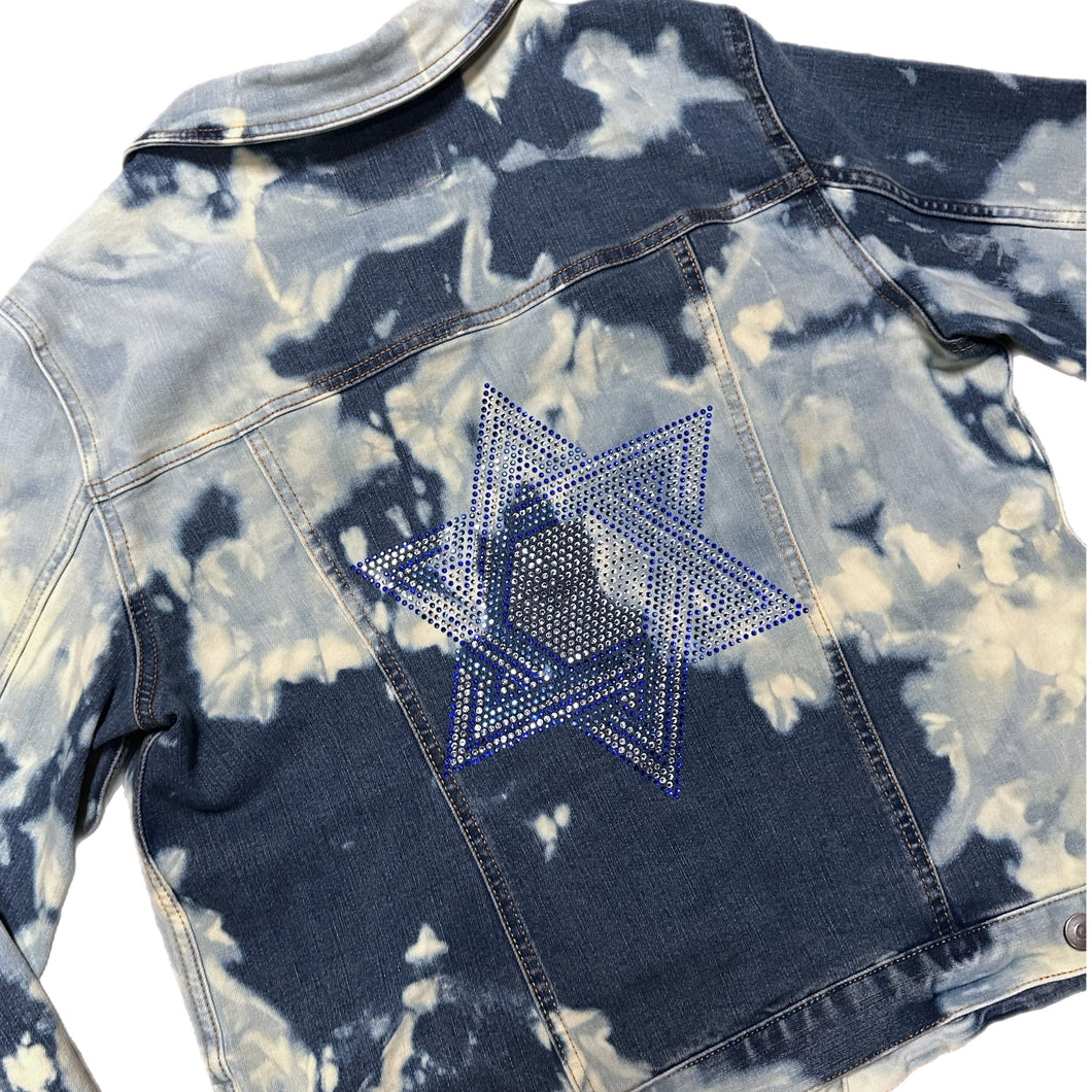 After Dark in Israel Bleached Out Denim Jacket