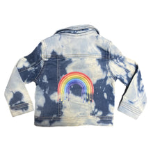 Load image into Gallery viewer, Graphic Bleached Out Denim Jacket
