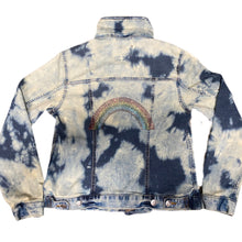 Load image into Gallery viewer, After Dark Bleached Out Denim Jacket - Bolts and Rainbow
