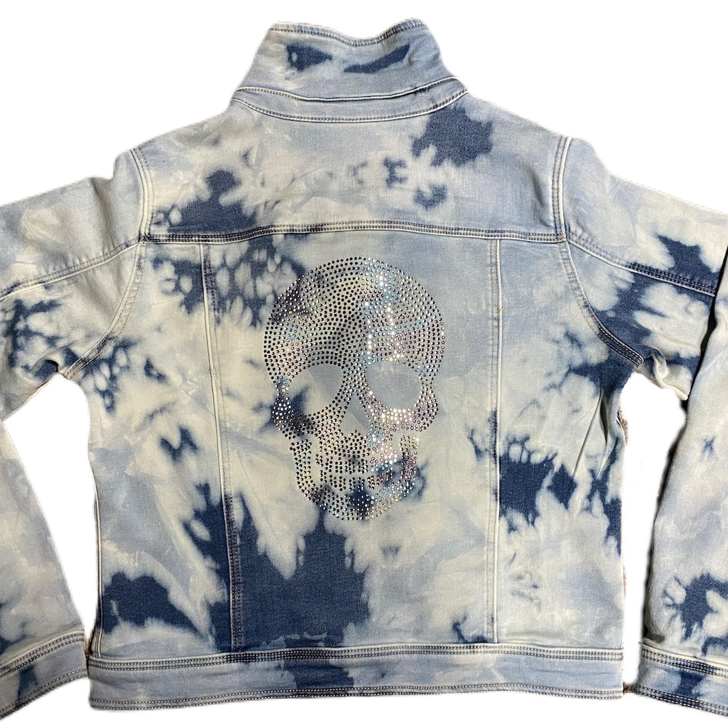 After Dark Bleached Out Youth Denim Jacket - Bolt and Skull